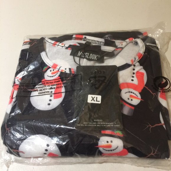 Misslook Tunic Top XL Snowman Holiday Chr… - Picture 13 of 13
